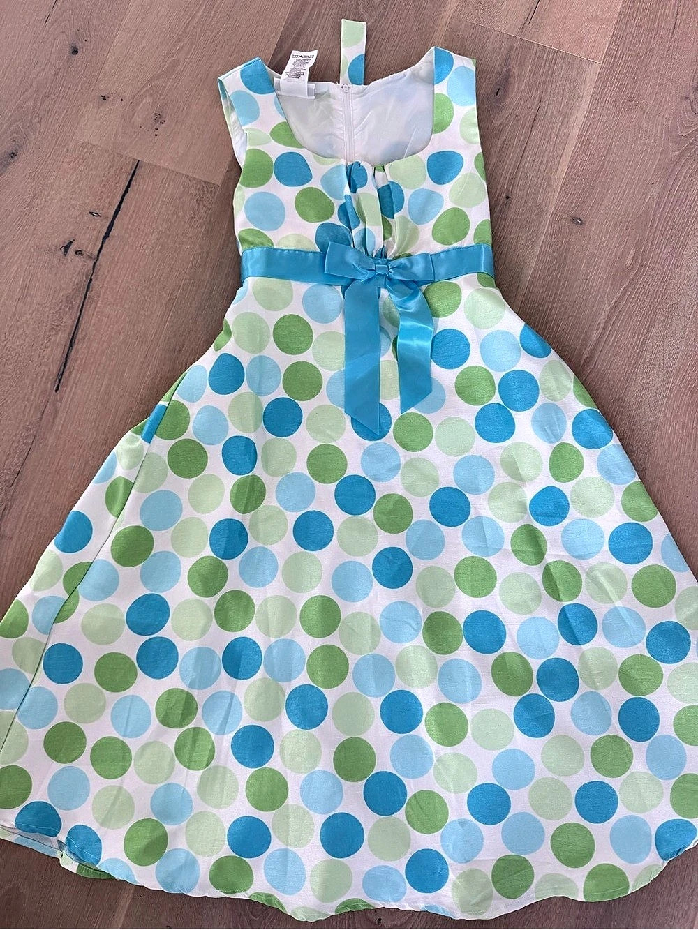 Bonnie Jean Girls Polka Dot Party Dress Size 16 Like New